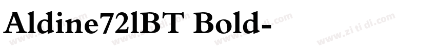 Aldine72lBT Bold字体转换